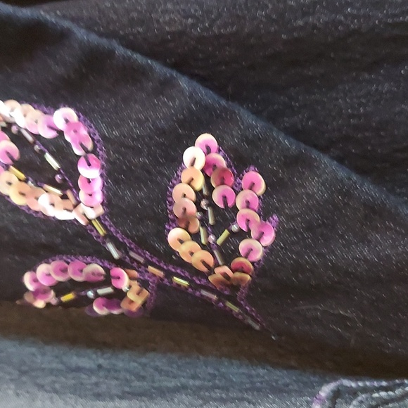 Sequined jeans jacket - Picture 3 of 8